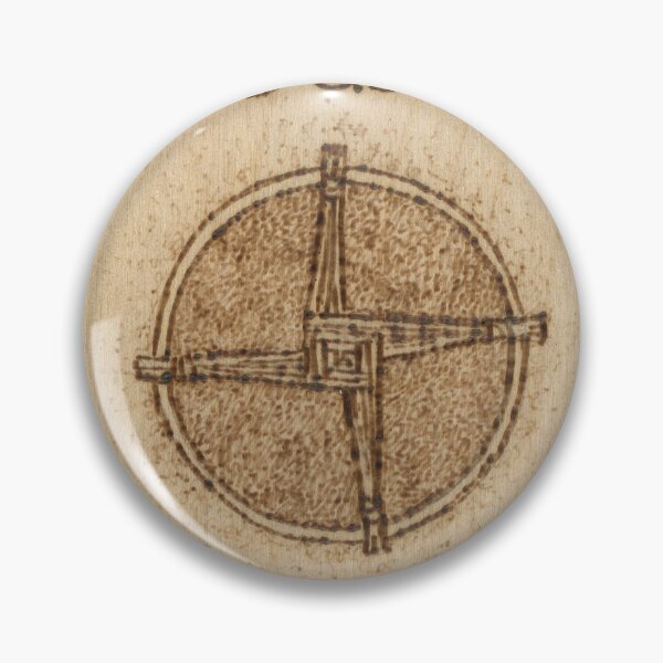 Item preview, Brigid's Cross Blessing Woodburned Plaque designed and sold by Brandy Woods.