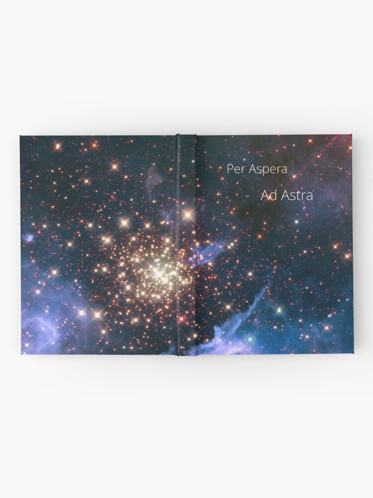 Alternate view of per aspera - ad astra Hardcover Journal