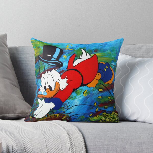 Uncle Scrooge McDuck Throw Pillow