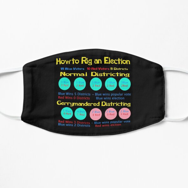 Gerrymandering Election Rigging Civics Education Small Mask
