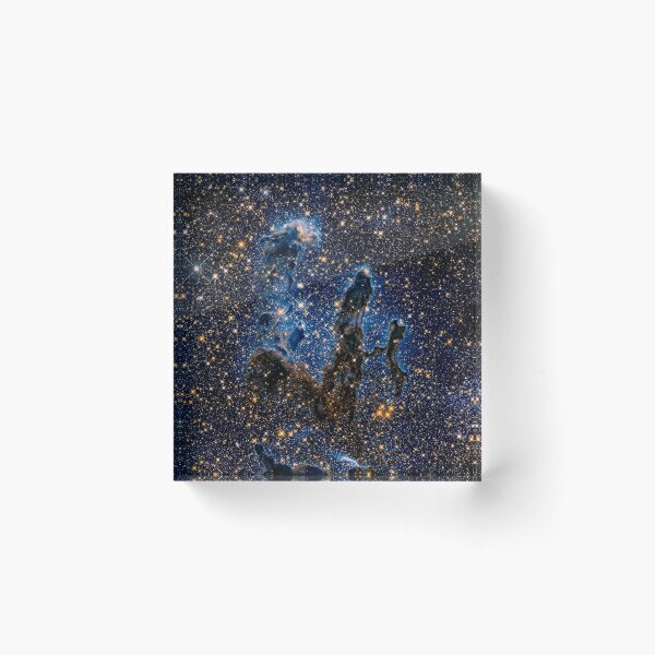 Pillars of Creation (Infrared) Acrylic Block