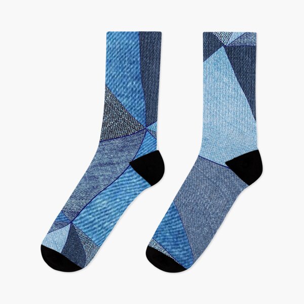 Item preview, Denim Fabric Pattern Patches Blues Retro designed and sold by Tetete.