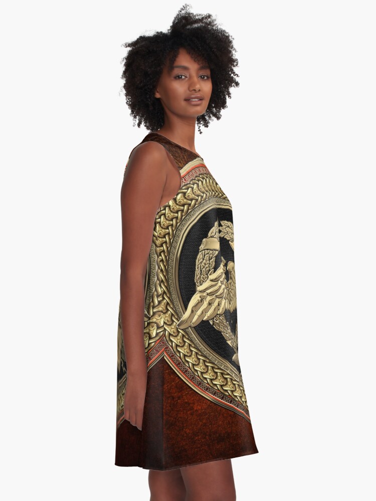 Roman black and hot sale gold dress