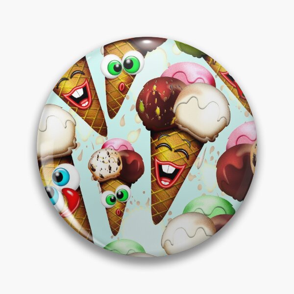 Item preview, Ice Cream Cones Cartoon Pattern designed and sold by BluedarkArt.