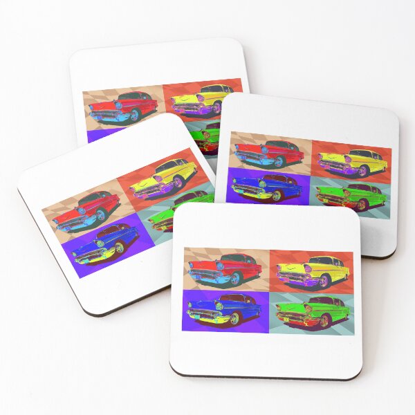 Item preview, Chevy Bel Air 57, Pop Art style digital illustration. designed and sold by htrdesigns.