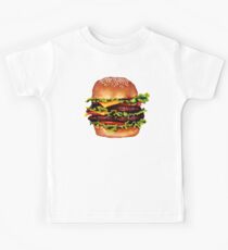 Double Cheeseburger 2 Pattern Kids Tee
