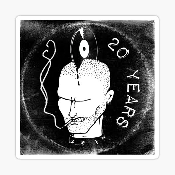 Punk Rock Jukebox - 20 Years Sticker