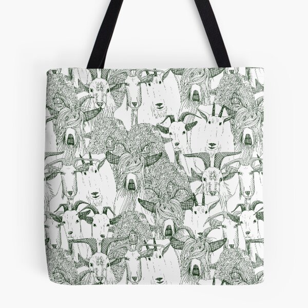 Item preview, just goats dark green designed and sold by scrummy.