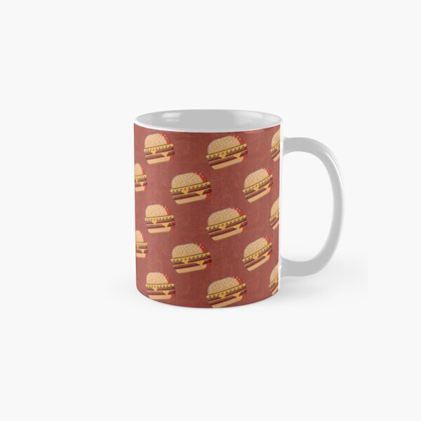 FAST FOOD / Burger - pattern Classic Mug