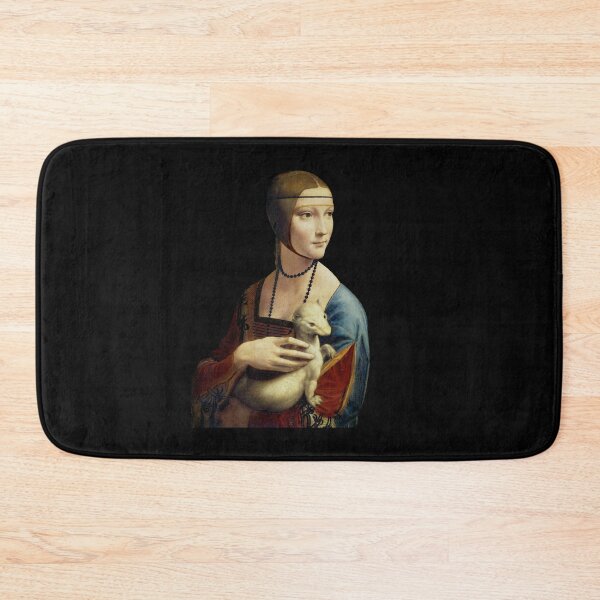 Item preview, The Lady With The Ermine black and white picture designed and sold by nikolagg.