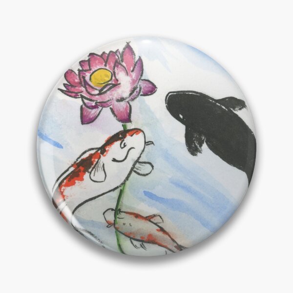 Item preview, Nueve carpas afortunadas designed and sold by Brandy Woods.