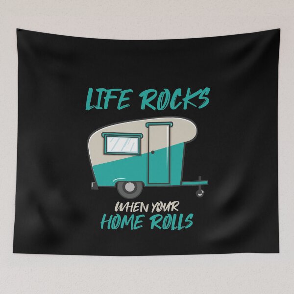 Item preview, At home on wheels caravan camping vacation designed and sold by katastrophal.