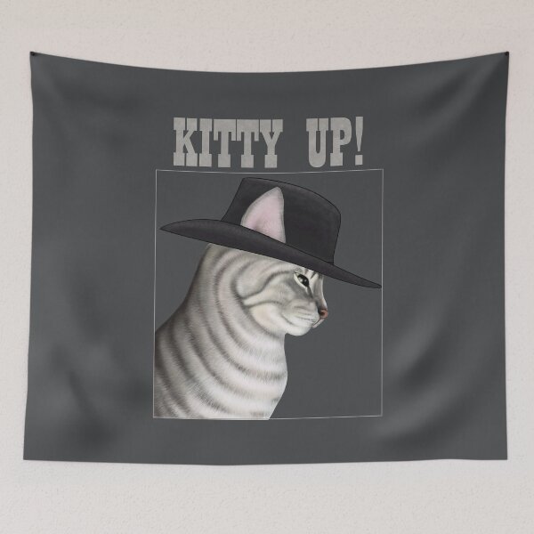 Item preview, Kitty Up! Cowboy cat designed and sold by Mehu.