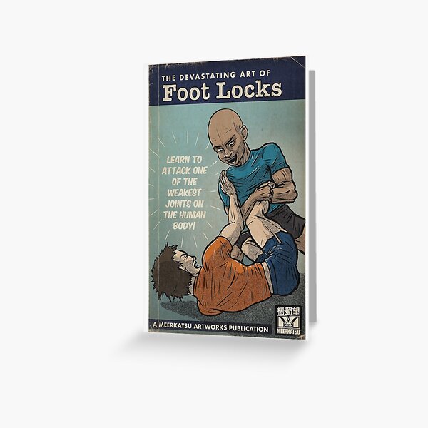 The `Devastating Art of Foot Locks Greeting Card