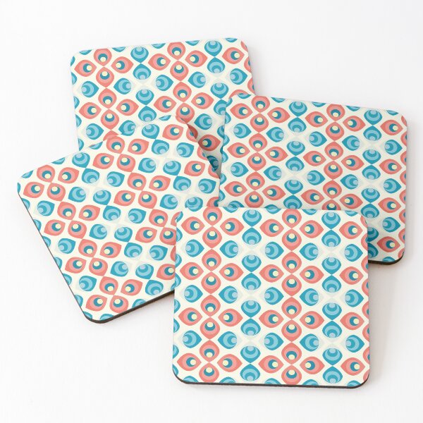 Item preview, Retroflower - red and blue petals designed and sold by Dibujo Divertido.