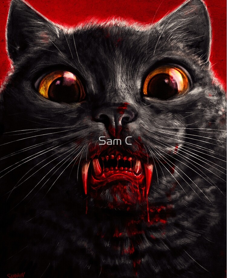 Coque Et Skin Adhesive Ipad Chat Vampire Par Samraw08 Redbubble