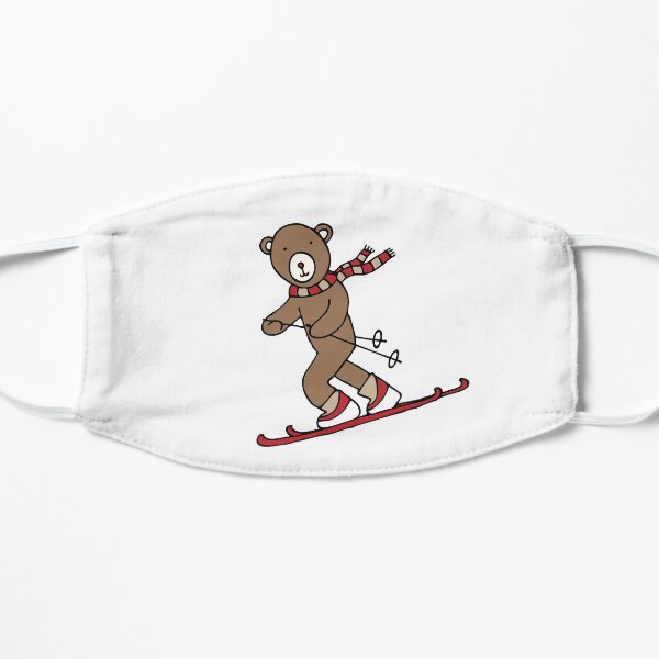 Skiing Bear - A happy chap by Cecca Designs Mask