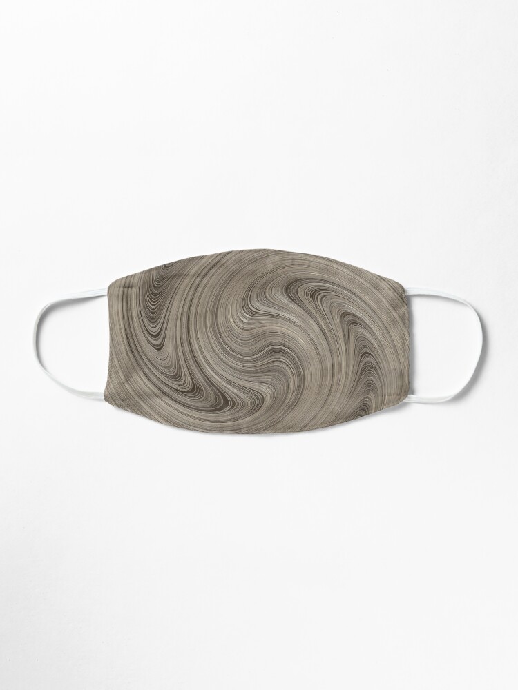 Alternate view of Cinerous And Taupe Wood Swirls Pattern Mask