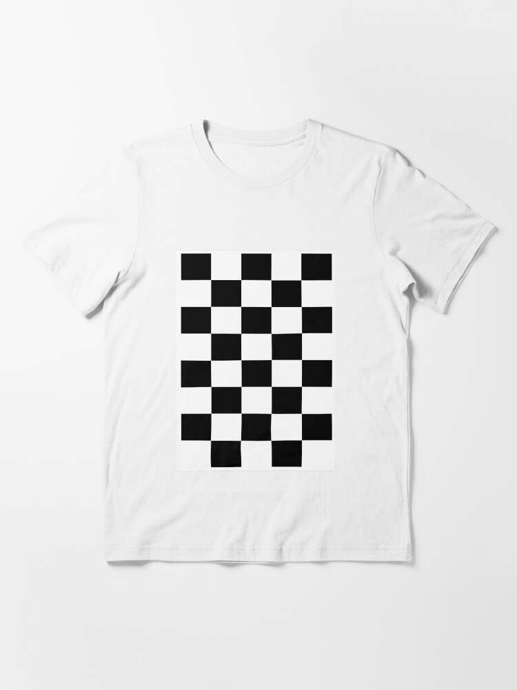 checkerboard print shirt