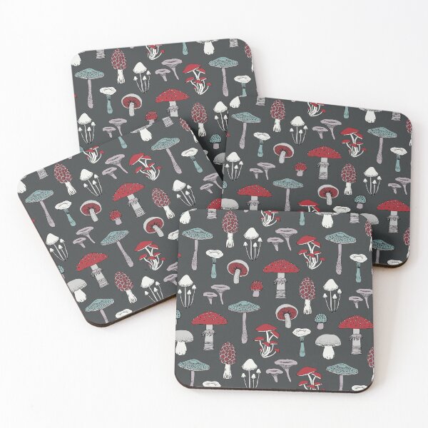 Item preview, Midnight Mushrooms - fun fungus pattern by Cecca Designs designed and sold by Cecca-Designs.