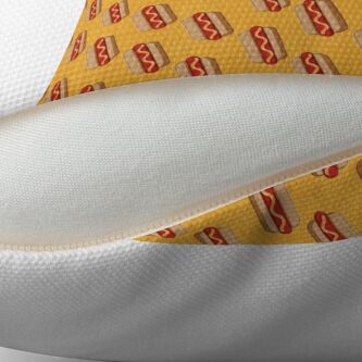 Alternate view of FAST FOOD / Hot Dog - pattern Throw Pillow