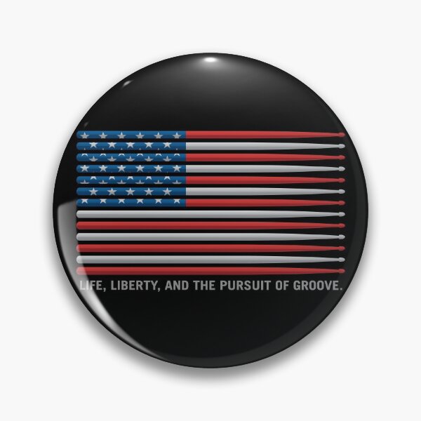 Item preview, American Drummer Drumstick Flag - Life, Liberty, and the pursuit of Groove designed and sold by hobrath.