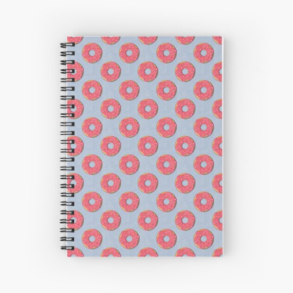 FAST FOOD / Donut - pattern Spiral Notebook