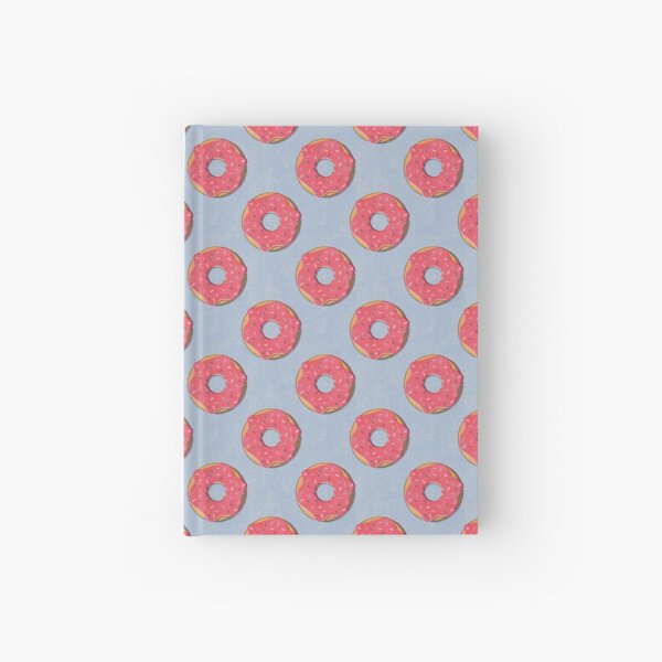 FAST FOOD / Donut - pattern Hardcover Journal