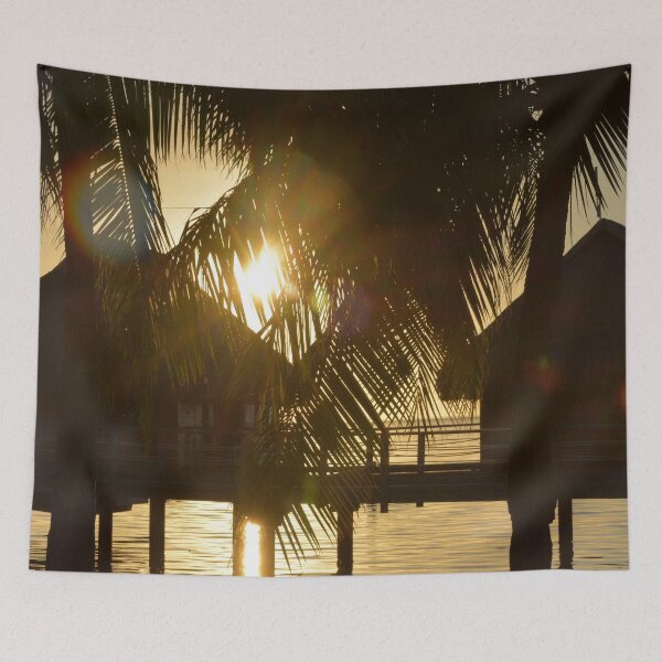 Item preview, Tahitian Bungalow Sunset designed and sold by Sharon Schwalbe.