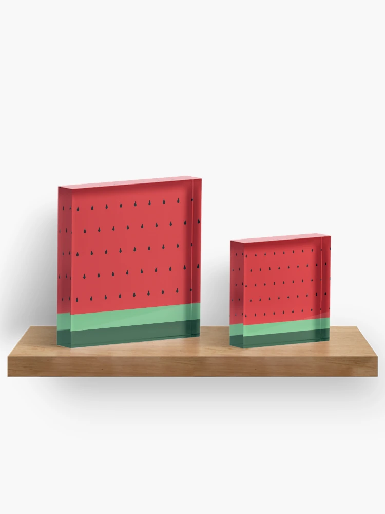 Thumbnail 3 of 5, Acrylic Block, Watermelon [Roufxis-Rb] designed and sold by RoufXis.