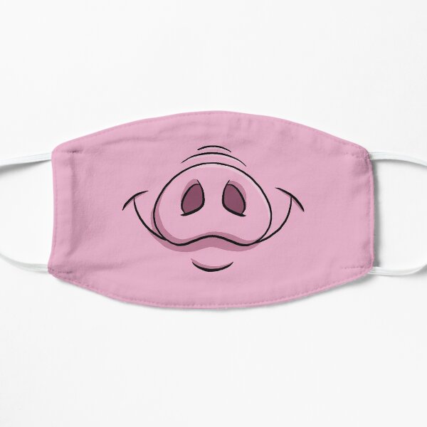 Happy Piggy Flat Mask