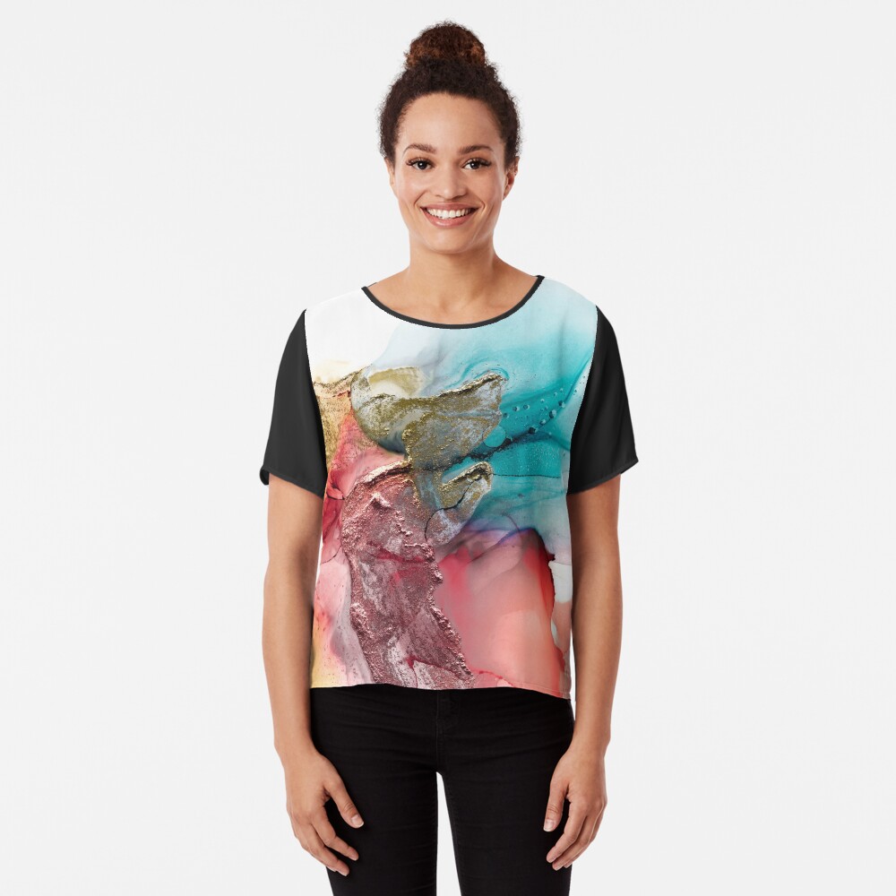 Item preview, Chiffon Top designed and sold by PrintsProject.