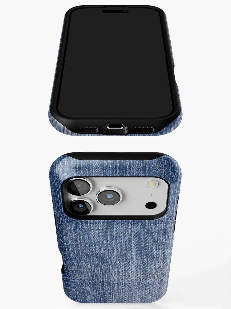 Thumbnail 3 of 4, iPhone Case, Denim Texture [Roufxis-Rb] designed and sold by RoufXis.
