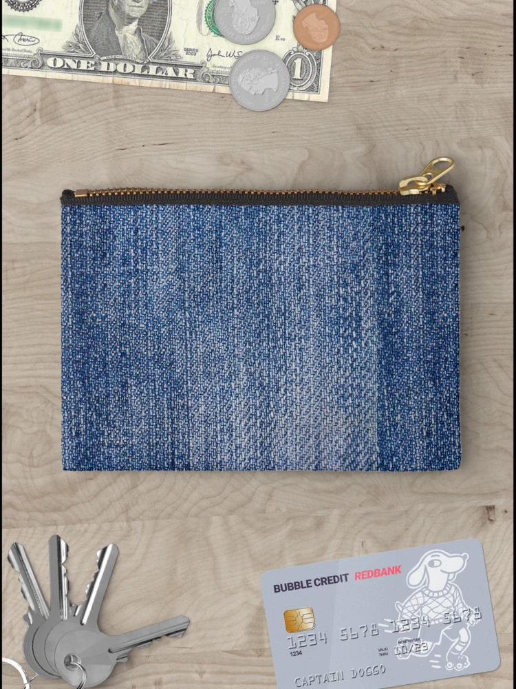 Aperçu 3 sur 4. Pochette avec l'œuvre Texture Denim [Roufxis-Rb] créée et vendue par RoufXis.