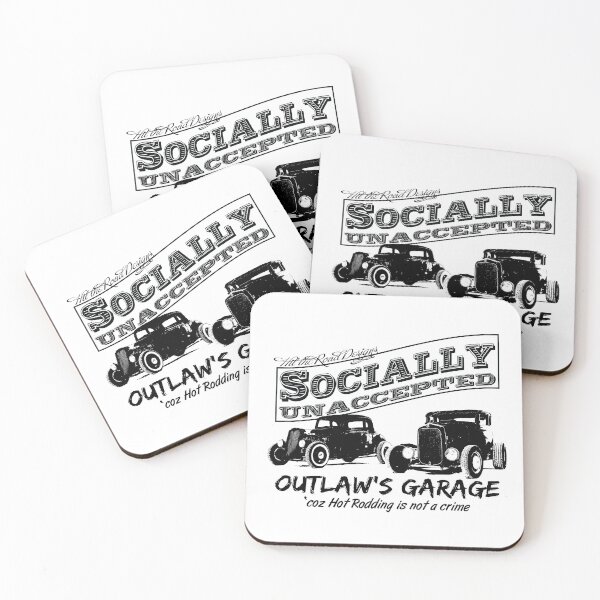 Item preview, Outlaw's Garage. Socially unaccepted Hot Rods light bkg designed and sold by htrdesigns.
