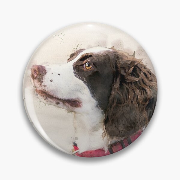 Item preview, English Springer Spaniel watercolor  designed and sold by Gypsykiss.