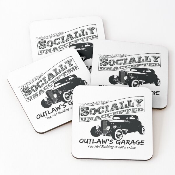 Item preview, Outlaw's Garage. Socially unaccepted Hot Rod light bkg designed and sold by htrdesigns.
