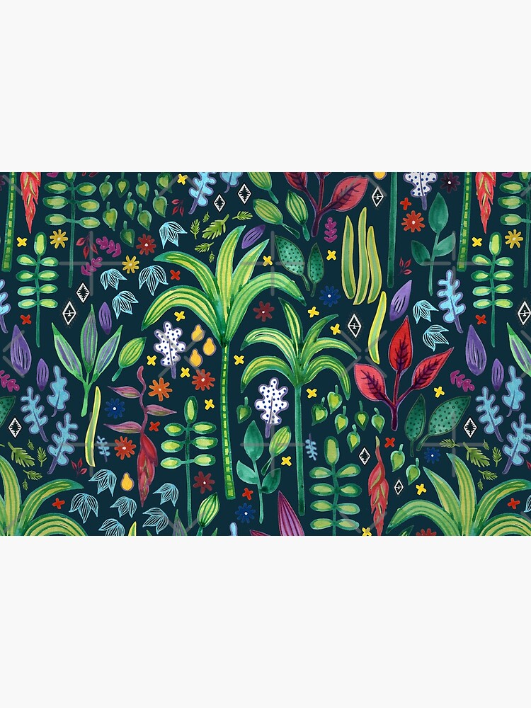 Jungle Flora - watercolour pattern by Cecca Designs by Cecca-Designs