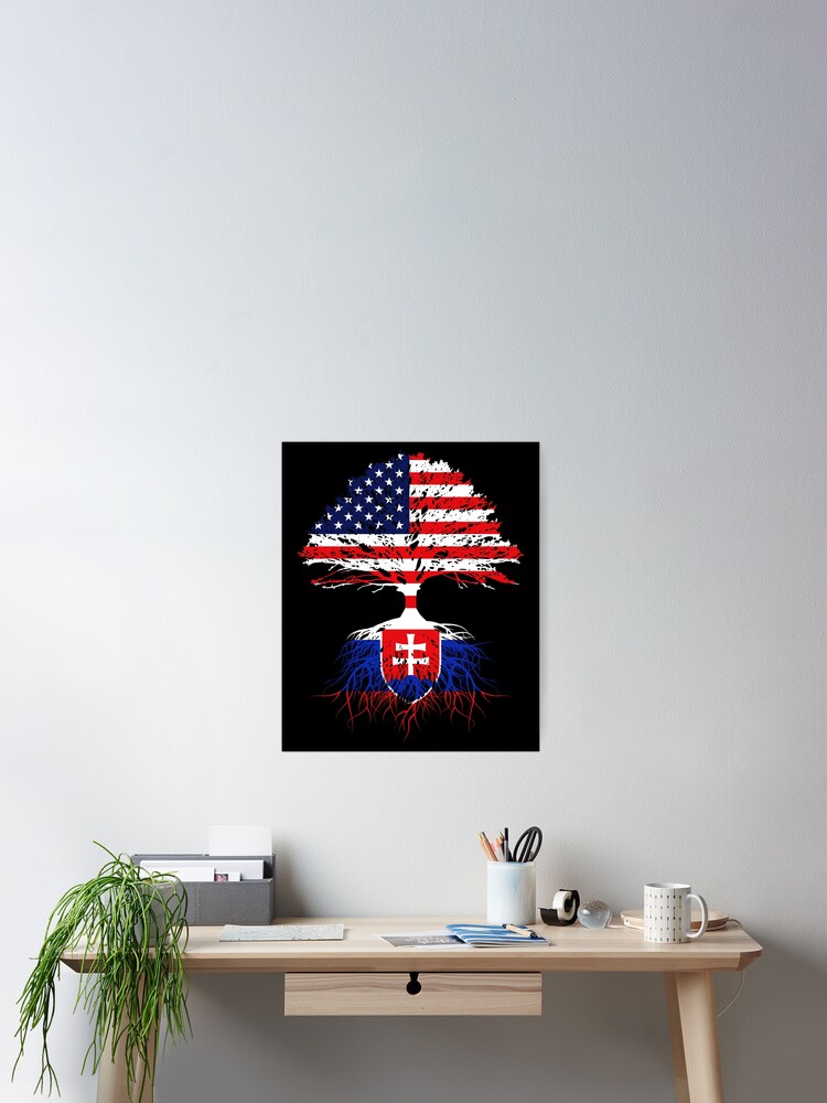 Slovak Roots American Grown Shirt Gift For Slovaks Slovakia