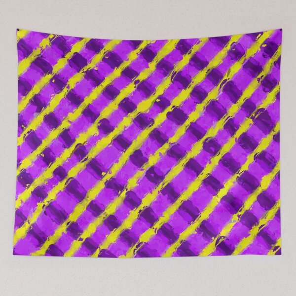 Item preview, line pattern painting abstract background in purple and yellow designed and sold by Mrvell.