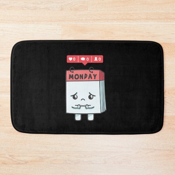 Item preview, Nobody likes montage cute sad monday calendar sheet designed and sold by katastrophal.