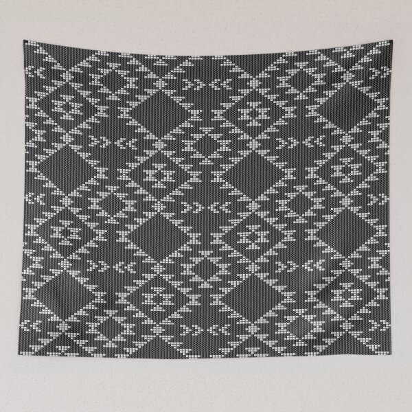 Item preview, Black & white 3D beaded navajo aztec black & white designed and sold by Dana Du.