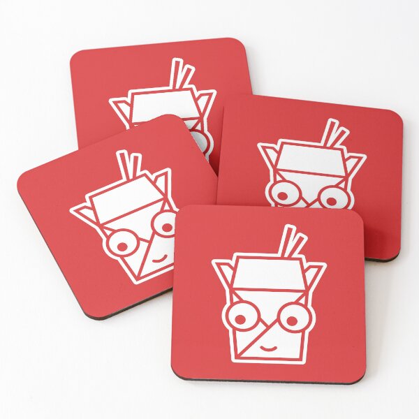 Item preview, Takeout Food Container Face on Red Character Icon Cartoon designed and sold by npdstudio.
