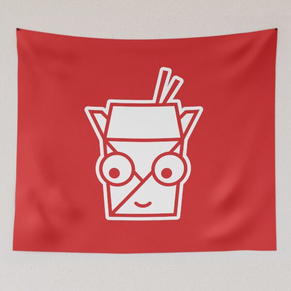 Item preview, Takeout Food Container Face on Red Character Icon Cartoon designed and sold by npdstudio.