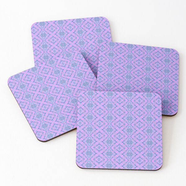 Item preview, PATTERN 1 CHROME SMOOTH & BRIGHT HUE PINK & BLUE DARK designed and sold by Dawne's Designs.