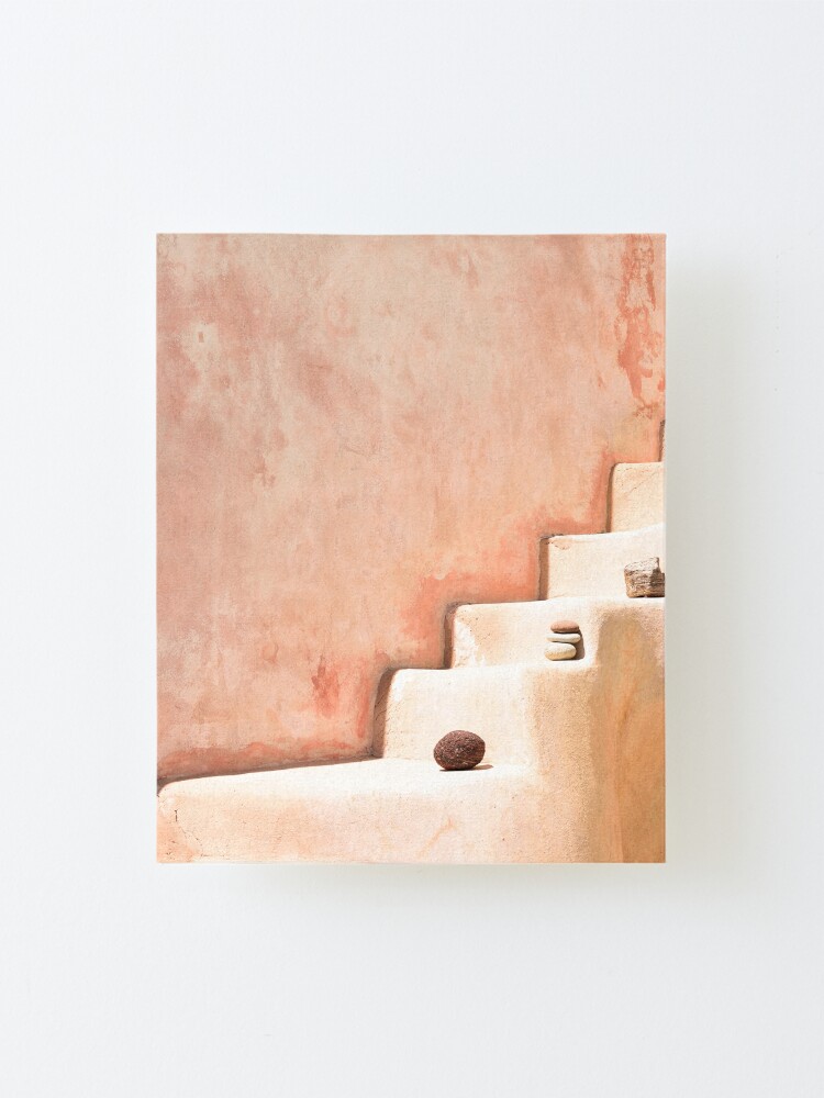Alternate view of Stairway In Santorini Mounted Print