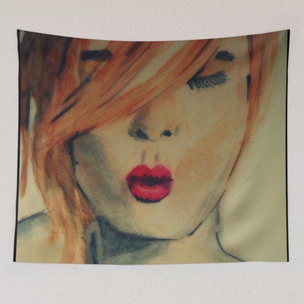 Item preview, Pale face, red lips designed and sold by CreativeWorld96.