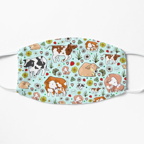 Cows in a Field Flat Mask