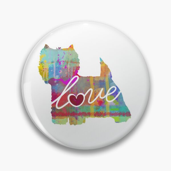 Item preview, West Highland Terrier Love - A Bright and Colorful Watercolor Style Gift designed and sold by traciwithani.