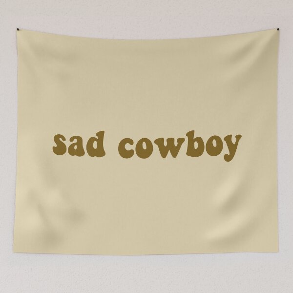 Item preview, sad cowboy designed and sold by clairemikuska.